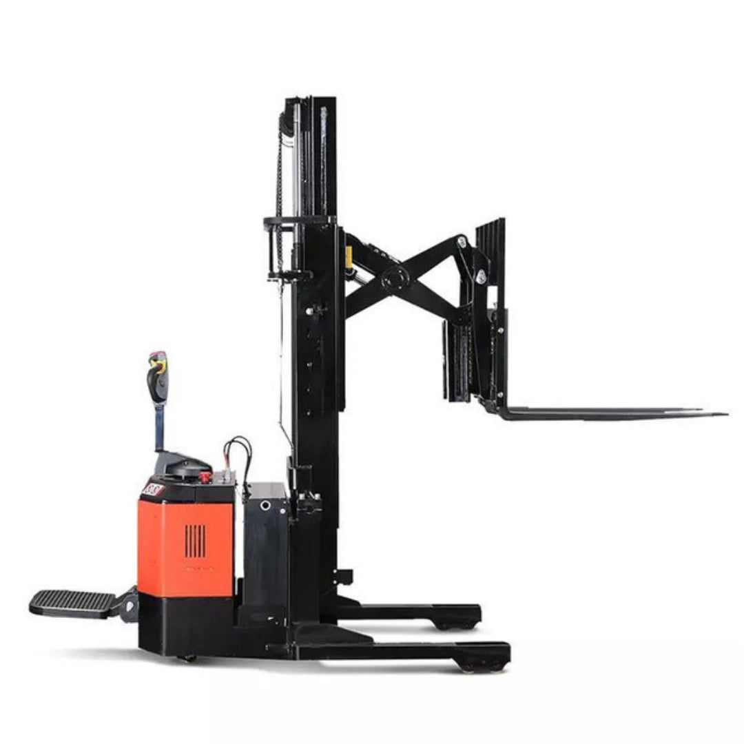 CAEL ESS-1.5T Ride-On Electric Scissor Straddle Stacker – 5.5M Lift Height
